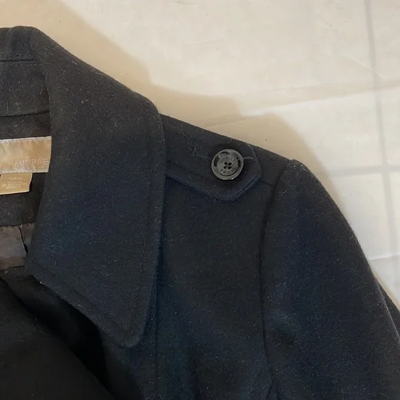 Michael Kors women’s black pea coat size S - Picture 8 of 14